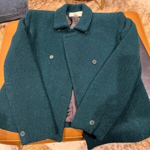Jones New York Teal Textured Coat l 10